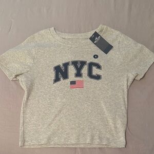 Hollister Gray NYC Crop Top